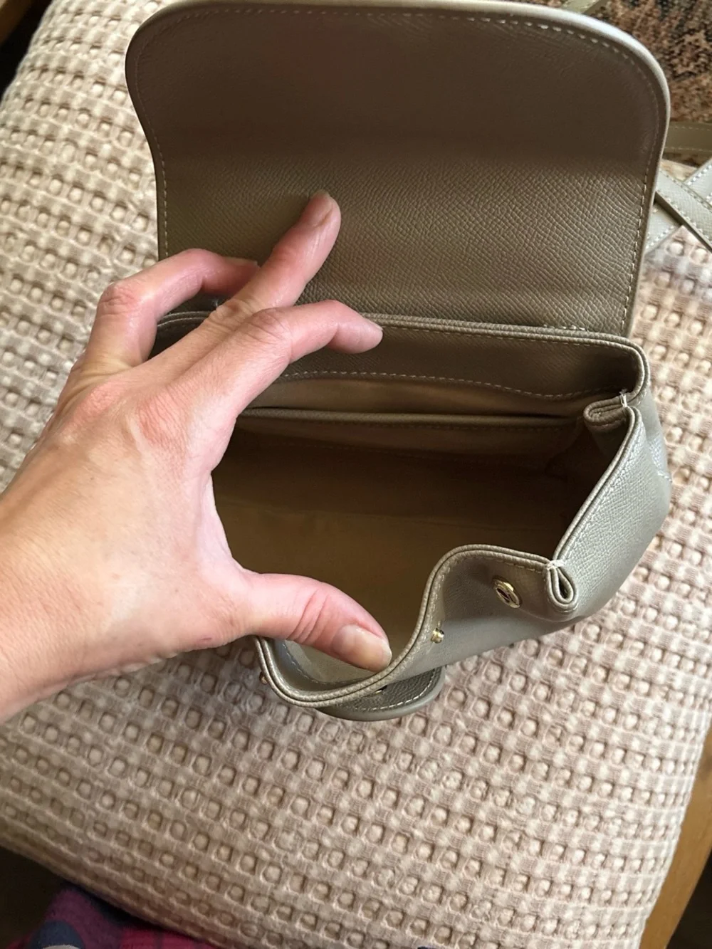 Structured Taupe Top-Handle Satchel for Women